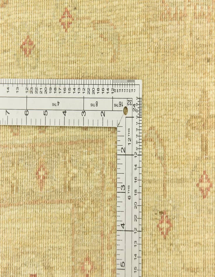 Detail image of  6' 10 x 9' 7  Hand Knotted Over-Dyed Ziegler Rug