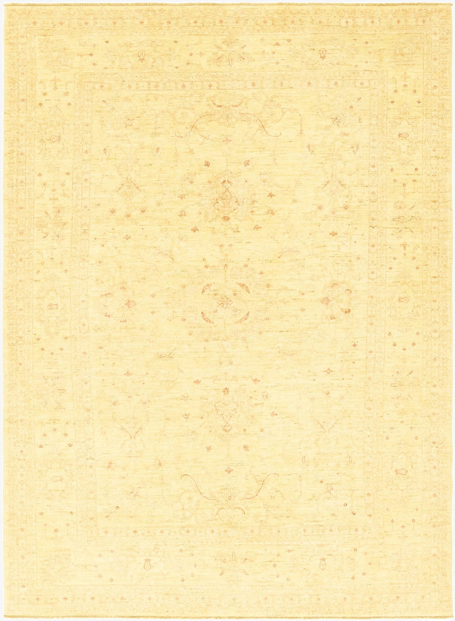  6' 10 x 9' 7  Hand Knotted Over-Dyed Ziegler Rug