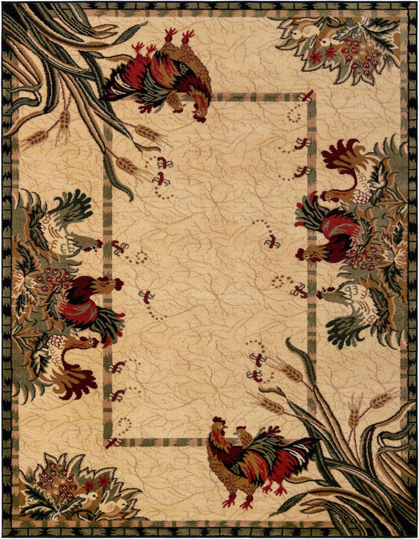 Primary image  6' x 9' Pastoral Rug