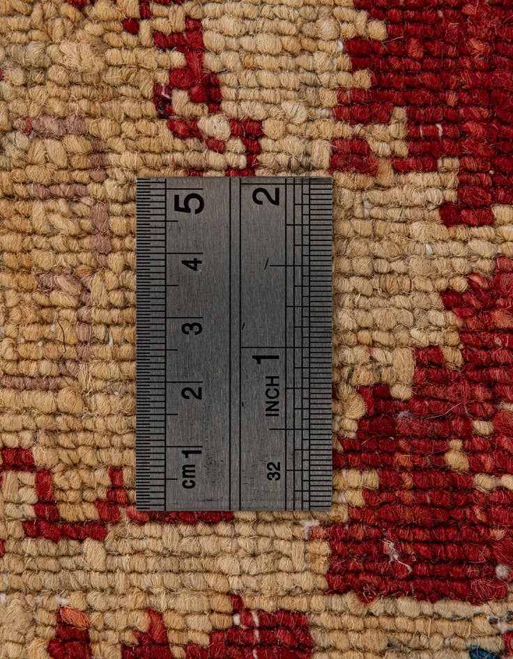 Detail image of  6' 4 x 9' 6  Hand Knotted Peshawar Ziegler Wool Rug