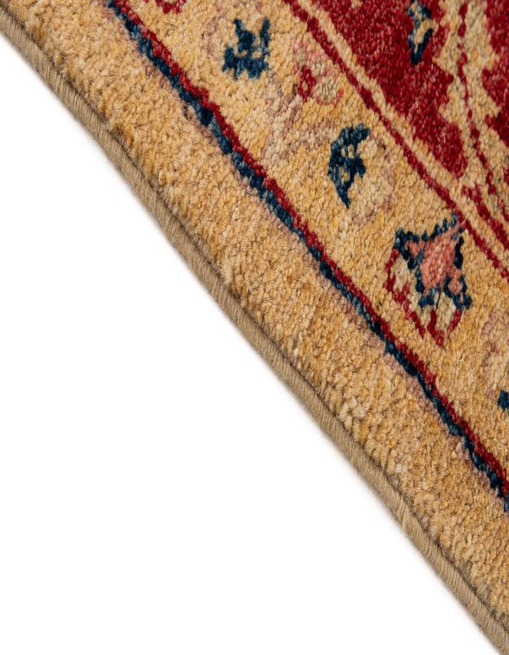 Detail image of  6' 4 x 9' 6  Hand Knotted Peshawar Ziegler Wool Rug
