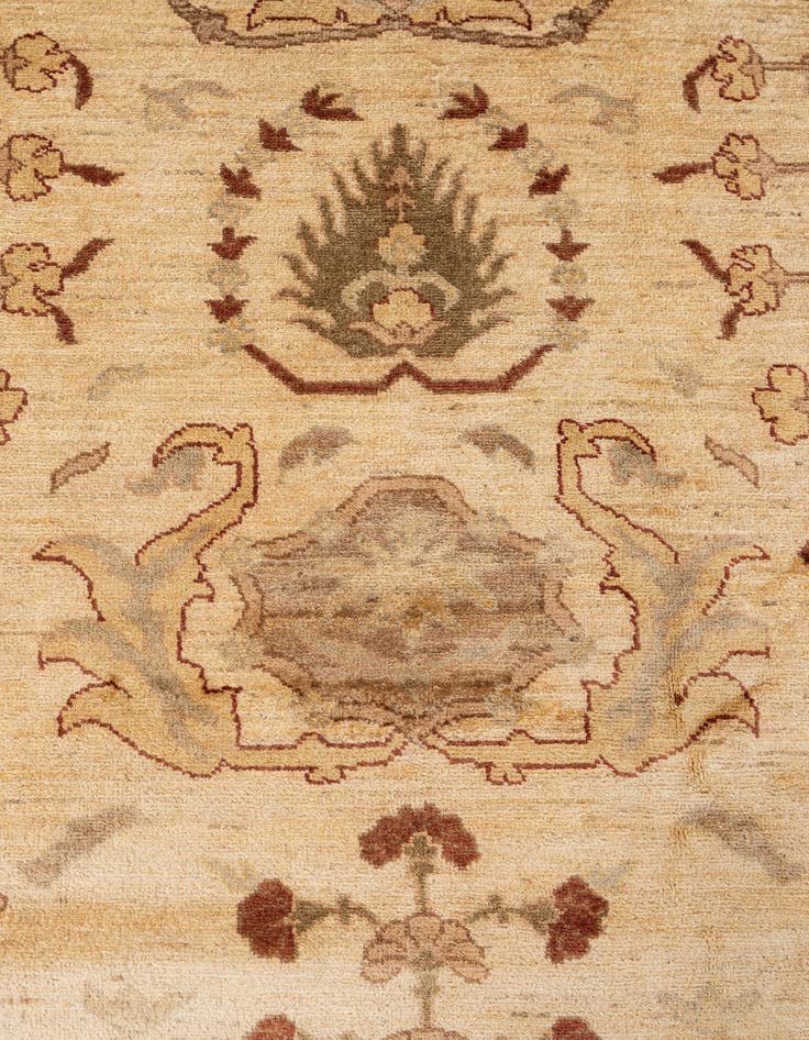 Detail image of  11' 11 x 19' 1  Hand Knotted Peshawar Ziegler Rug