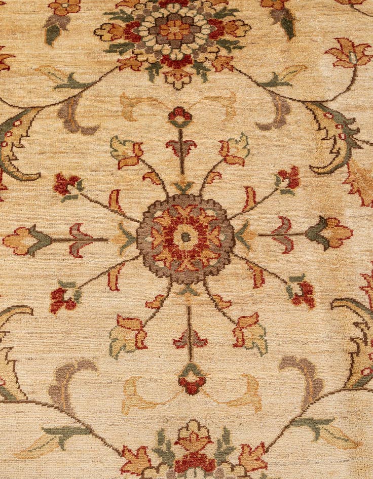 Detail image of  12' 1 x 17' 8  Hand Knotted Peshawar Ziegler Rug