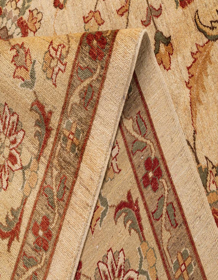 Detail image of  12' 1 x 17' 8  Hand Knotted Peshawar Ziegler Rug