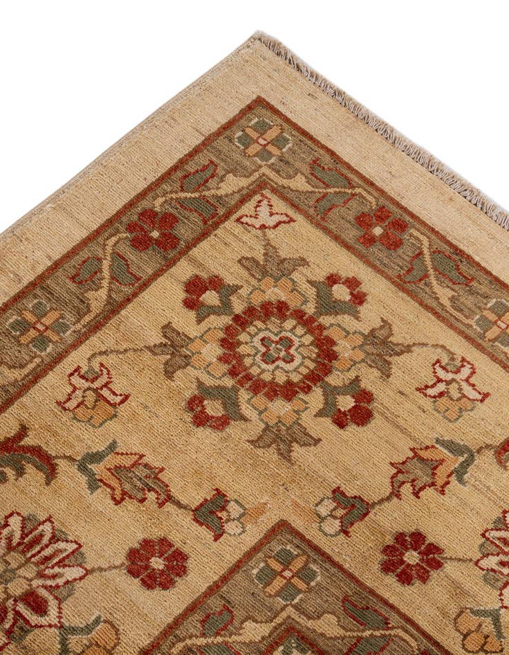 Detail image of  12' 1 x 17' 8  Hand Knotted Peshawar Ziegler Rug