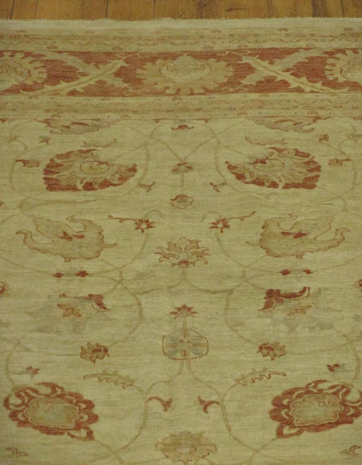 Detail image of  16' 4 x 23' 5  Hand Knotted Peshawar Ziegler Oriental Rug