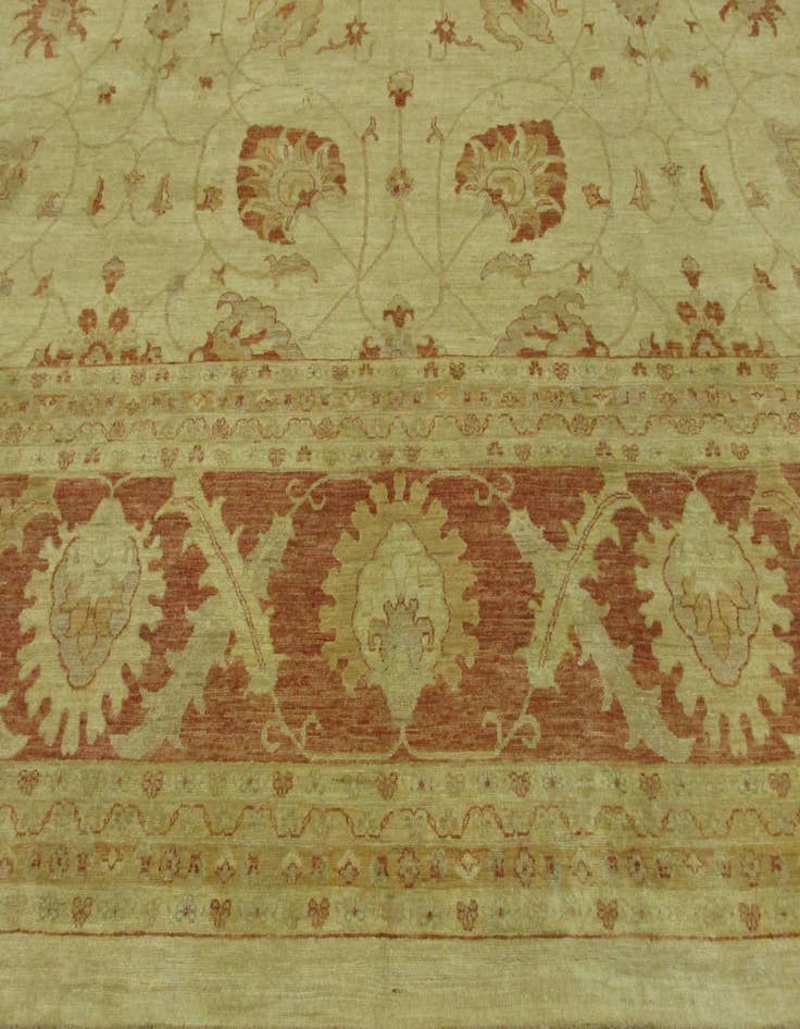 Detail image of  16' 4 x 23' 5  Hand Knotted Peshawar Ziegler Oriental Rug