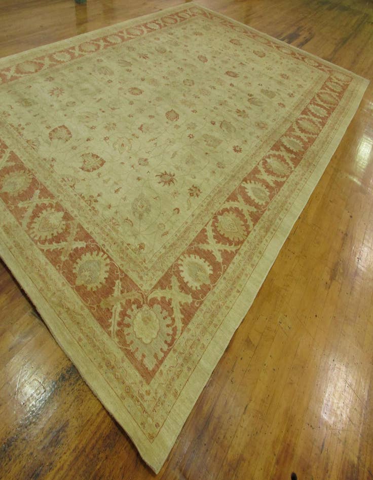 Detail image of  16' 4 x 23' 5  Hand Knotted Peshawar Ziegler Oriental Rug