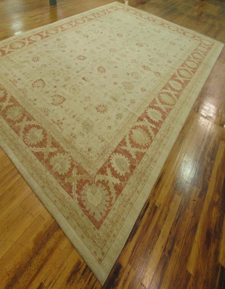 Detail image of  16' 4 x 23' 5  Hand Knotted Peshawar Ziegler Oriental Rug