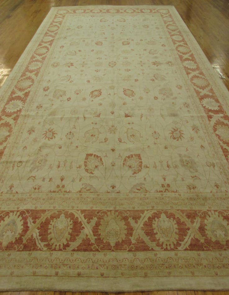 Detail image of  16' 4 x 23' 5  Hand Knotted Peshawar Ziegler Oriental Rug