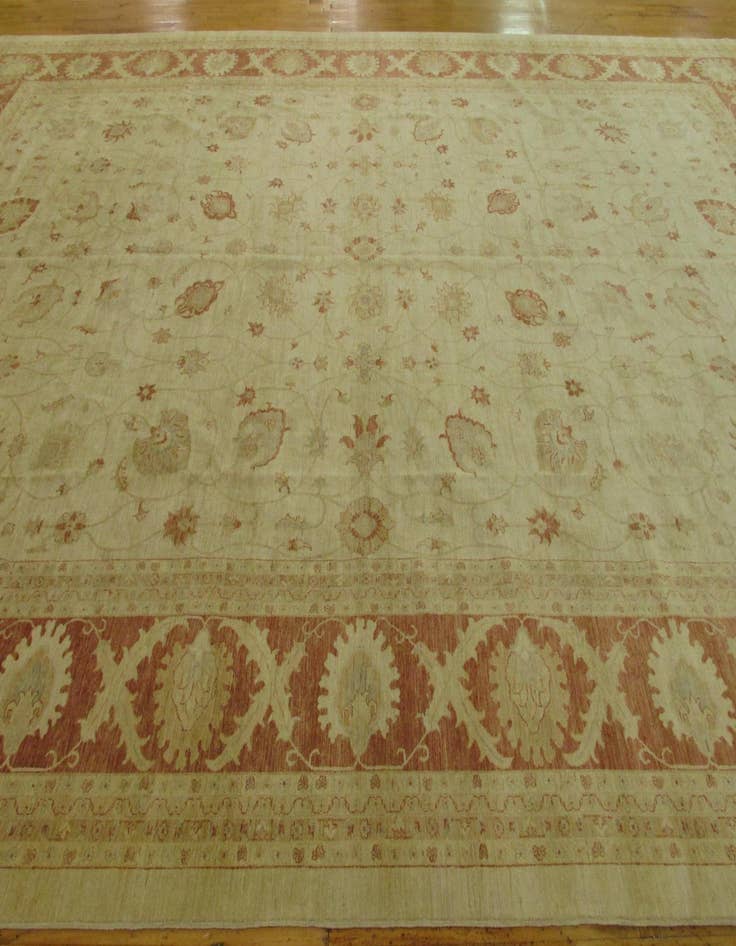 Detail image of  16' 4 x 23' 5  Hand Knotted Peshawar Ziegler Oriental Rug