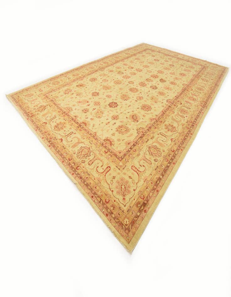 Detail image of  15' 1 x 23' 8  Hand Knotted Peshawar Ziegler Oriental Rug