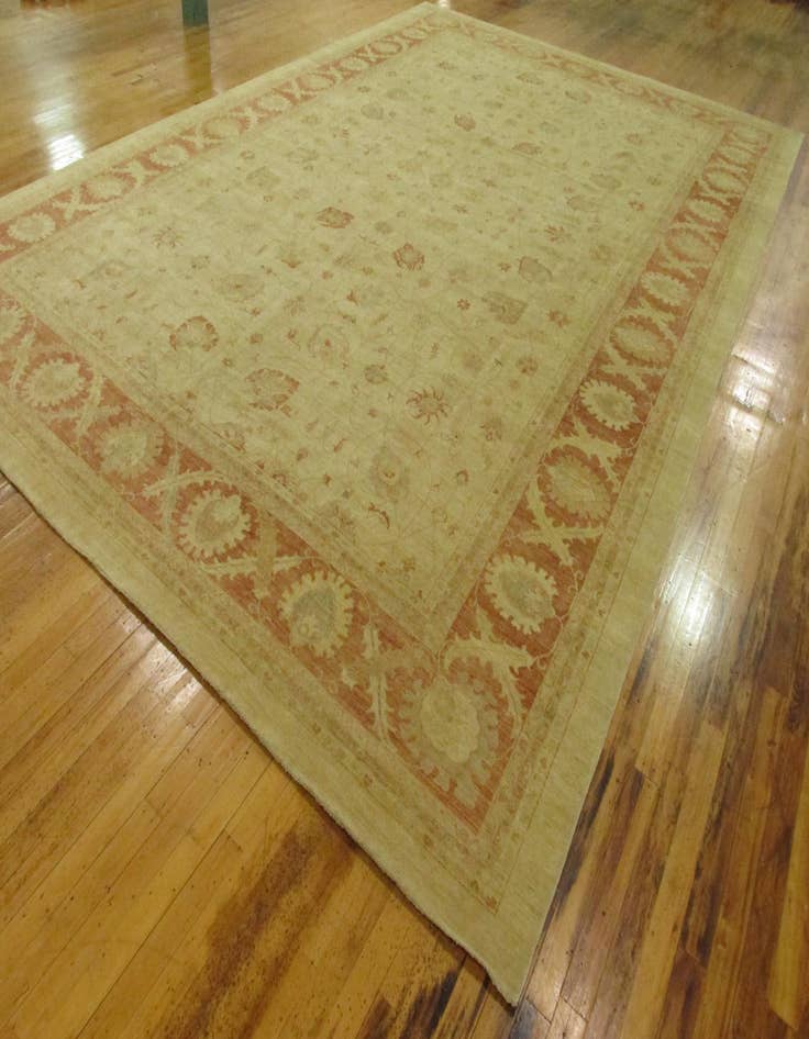 Detail image of  15' 7 x 23'  Hand Knotted Peshawar Ziegler Oriental Rug