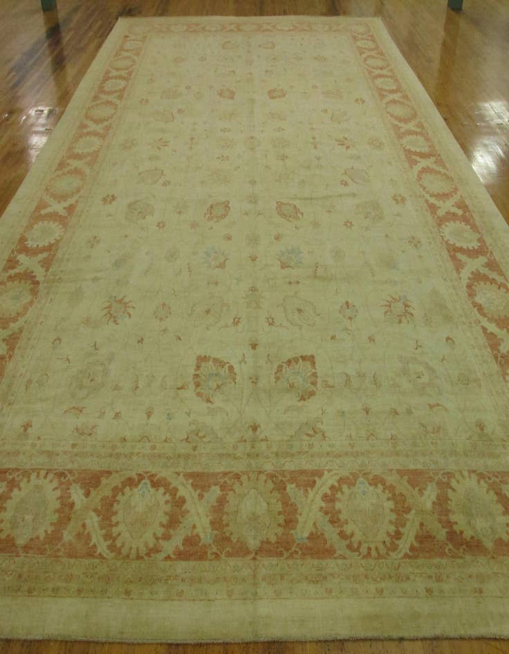 Detail image of  15' 7 x 23'  Hand Knotted Peshawar Ziegler Oriental Rug