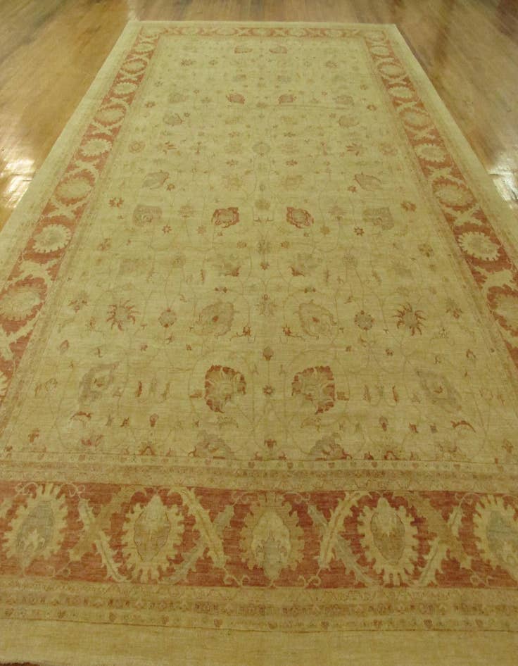 Detail image of  15' 7 x 23'  Hand Knotted Peshawar Ziegler Oriental Rug