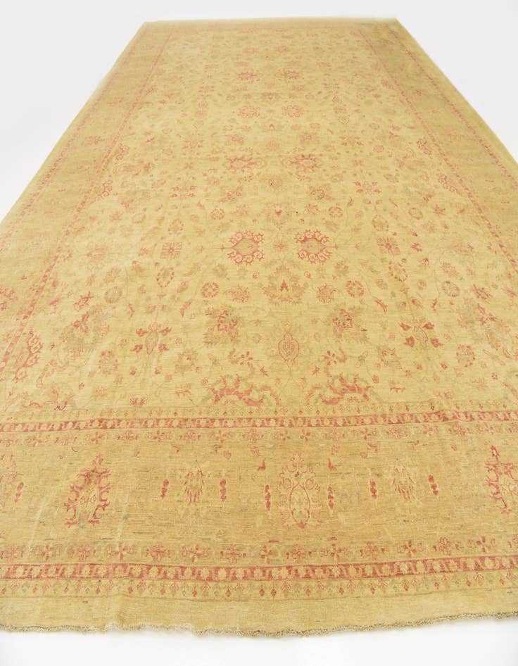 Detail image of  16' 3 x 22' 11  Hand Knotted Peshawar Ziegler Oriental Rug