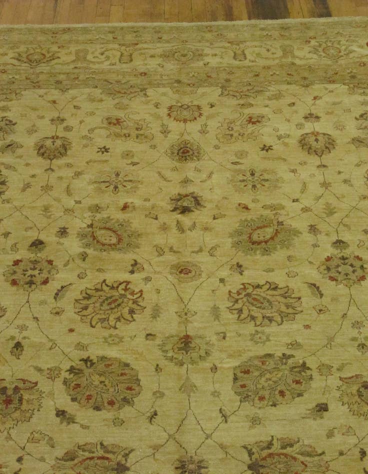 Detail image of  15' 3 x 23' 8  Hand Knotted Peshawar Ziegler Oriental Rug