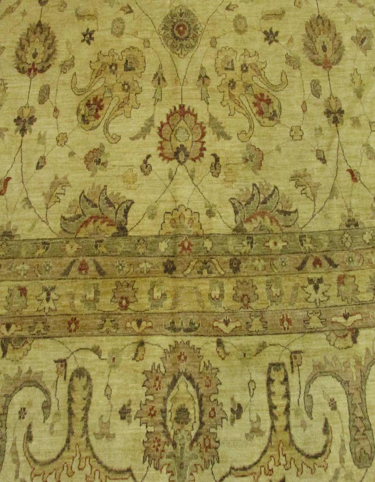 Detail image of  15' 3 x 23' 8  Hand Knotted Peshawar Ziegler Oriental Rug