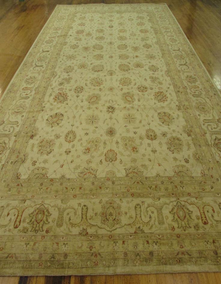 Detail image of  15' 3 x 23' 8  Hand Knotted Peshawar Ziegler Oriental Rug