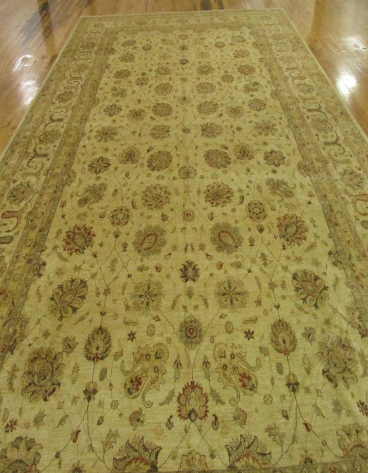 Detail image of  15' 3 x 23' 8  Hand Knotted Peshawar Ziegler Oriental Rug