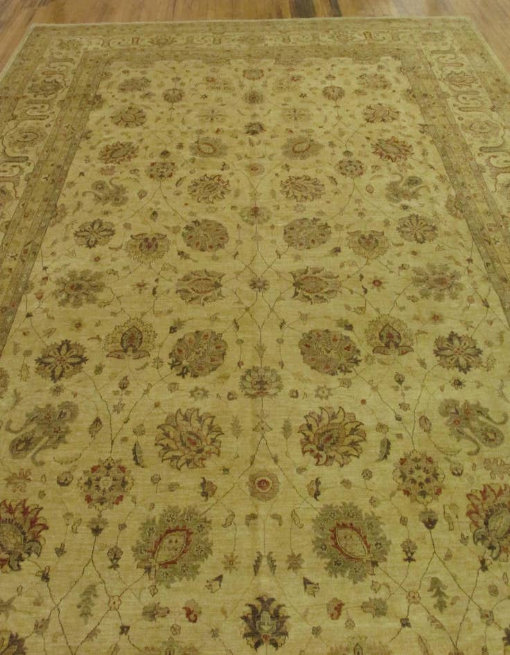 Detail image of  15' 3 x 23' 8  Hand Knotted Peshawar Ziegler Oriental Rug