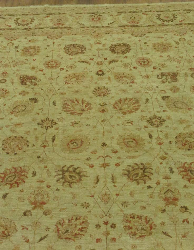 Detail image of  15' x 23' 4  Hand Knotted Peshawar Ziegler Oriental Rug