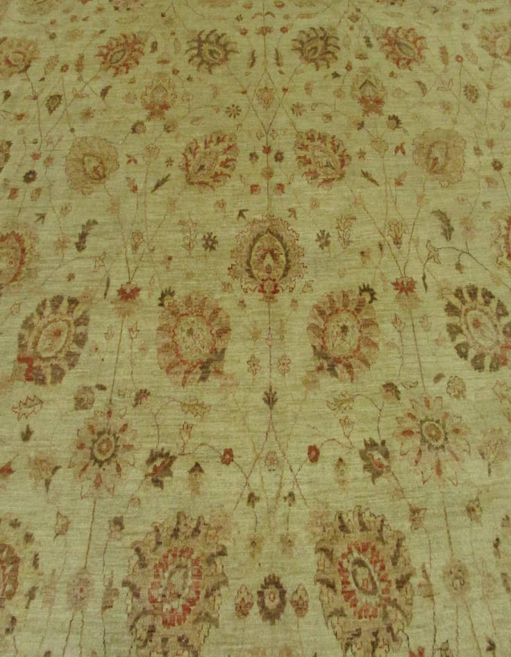 Detail image of  15' x 23' 4  Hand Knotted Peshawar Ziegler Oriental Rug