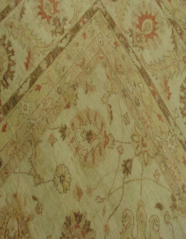 Detail image of  15' x 23' 4  Hand Knotted Peshawar Ziegler Oriental Rug