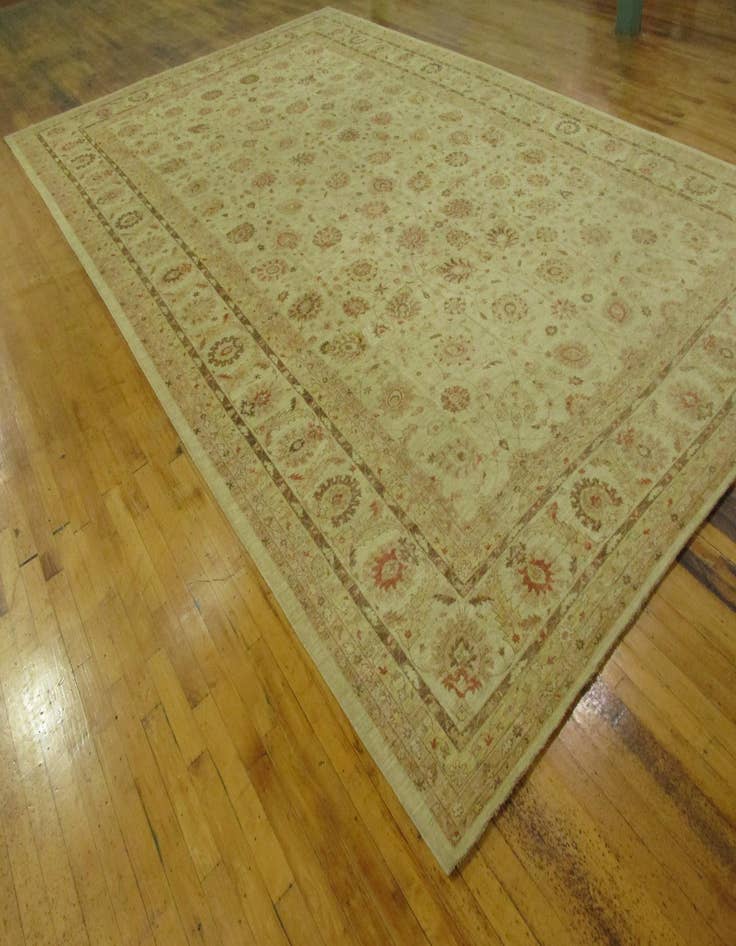 Detail image of  15' x 23' 4  Hand Knotted Peshawar Ziegler Oriental Rug