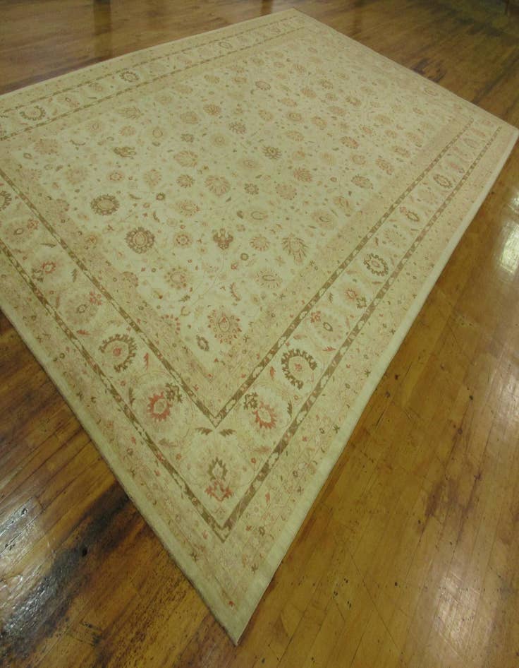 Detail image of  15' x 23' 4  Hand Knotted Peshawar Ziegler Oriental Rug