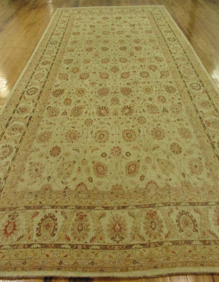 Detail image of  15' x 23' 4  Hand Knotted Peshawar Ziegler Oriental Rug