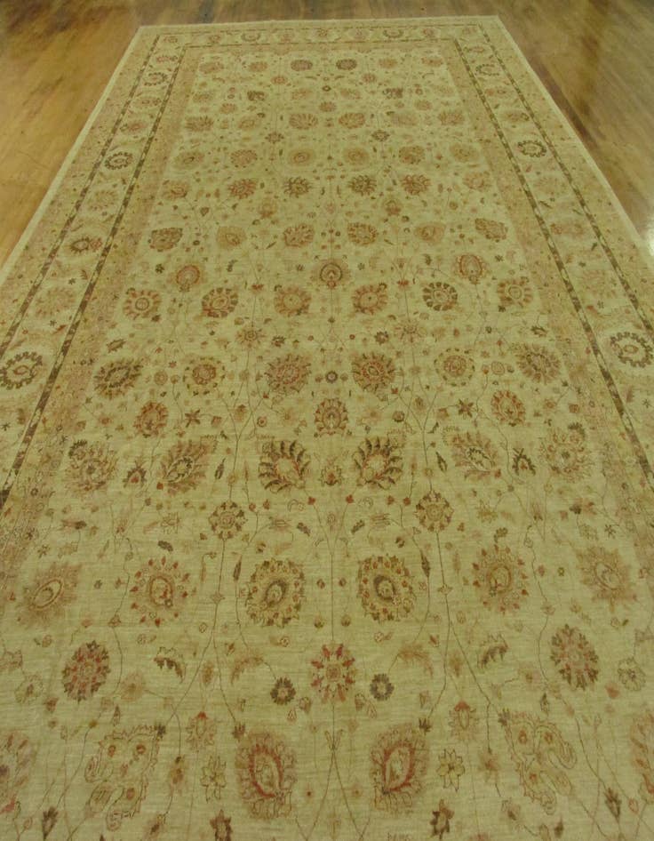 Detail image of  15' x 23' 4  Hand Knotted Peshawar Ziegler Oriental Rug