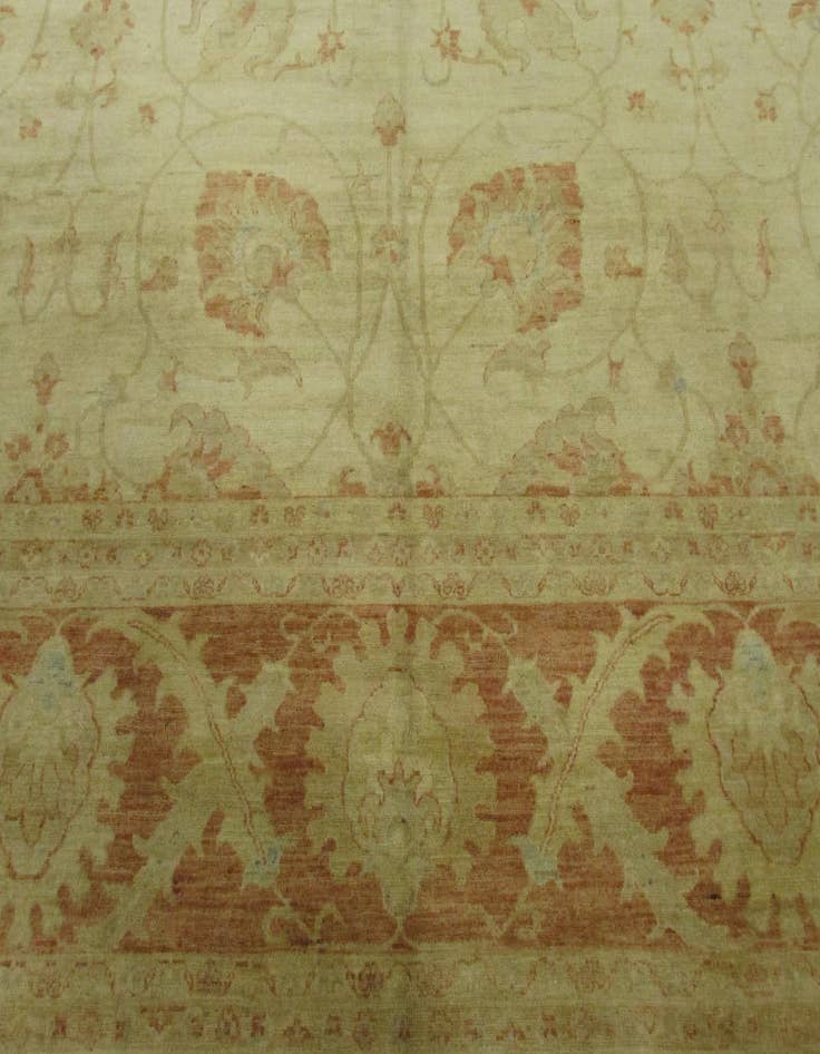 Detail image of  15' 7 x 22' 8  Hand Knotted Peshawar Ziegler Oriental Rug