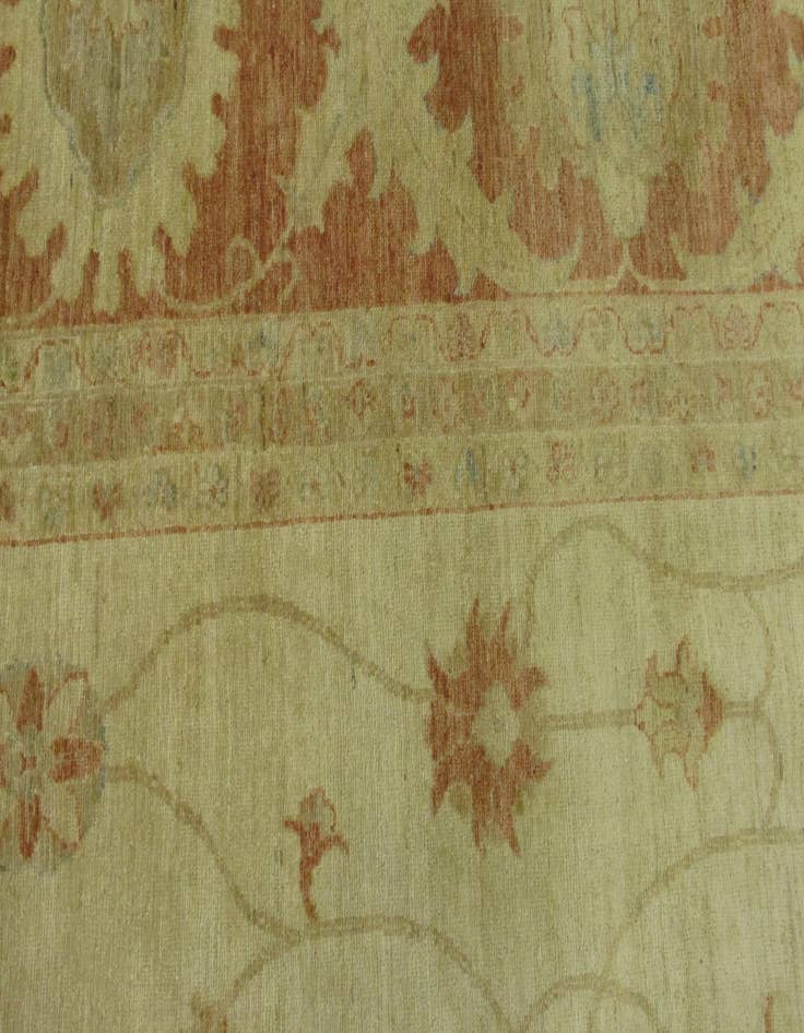 Detail image of  15' 7 x 22' 8  Hand Knotted Peshawar Ziegler Oriental Rug