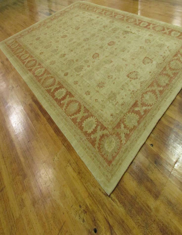 Detail image of  15' 7 x 22' 8  Hand Knotted Peshawar Ziegler Oriental Rug