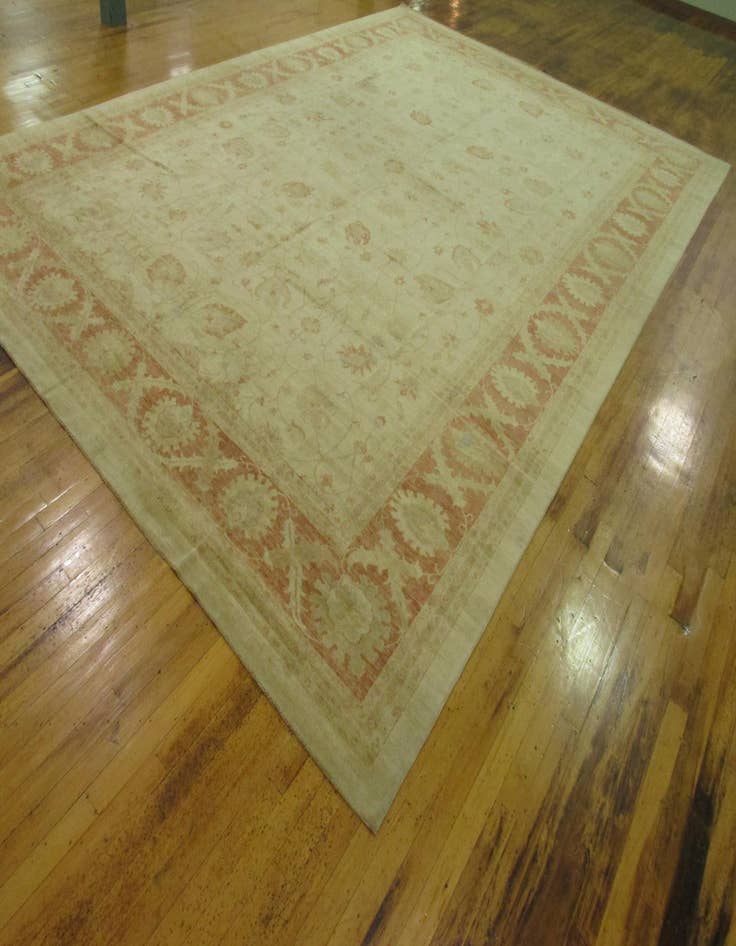 Detail image of  15' 7 x 22' 8  Hand Knotted Peshawar Ziegler Oriental Rug