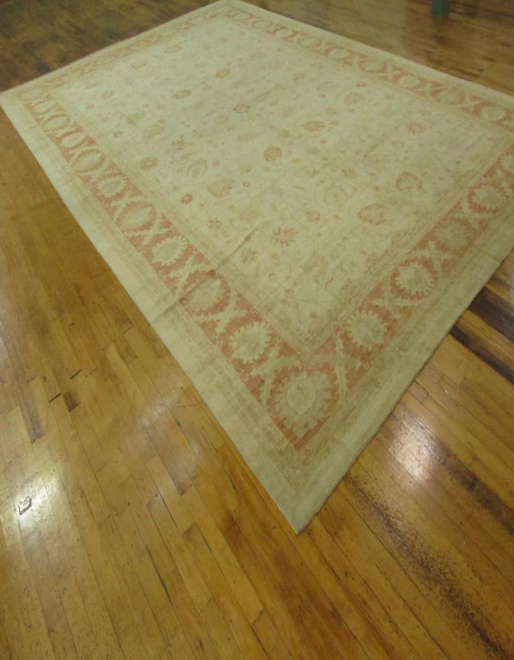 Detail image of  15' 7 x 22' 8  Hand Knotted Peshawar Ziegler Oriental Rug