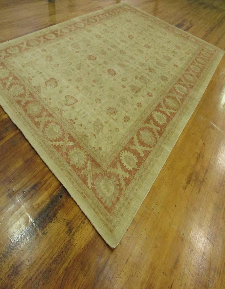 Detail image of  15' 7 x 22' 8  Hand Knotted Peshawar Ziegler Oriental Rug