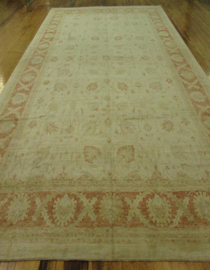 Detail image of  15' 7 x 22' 8  Hand Knotted Peshawar Ziegler Oriental Rug