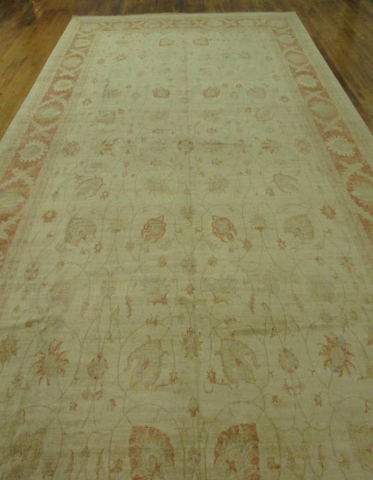 Detail image of  15' 7 x 22' 8  Hand Knotted Peshawar Ziegler Oriental Rug