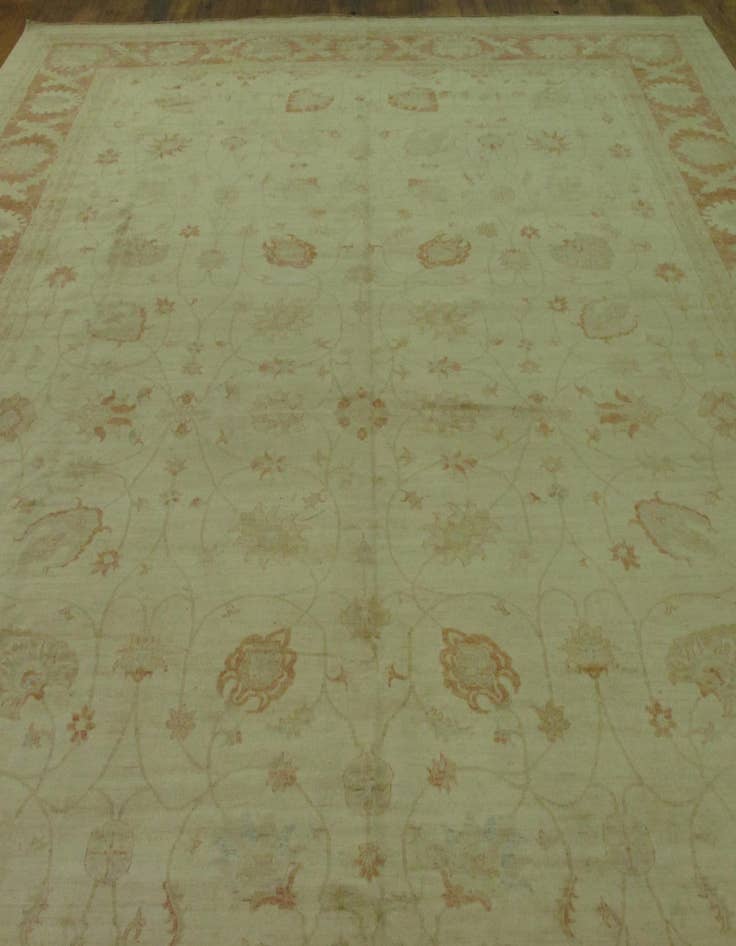 Detail image of  15' 7 x 22' 8  Hand Knotted Peshawar Ziegler Oriental Rug