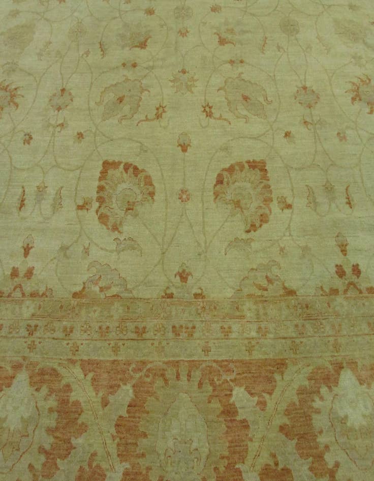 Detail image of  16' 6 x 22' 8  Hand Knotted Peshawar Ziegler Oriental Rug