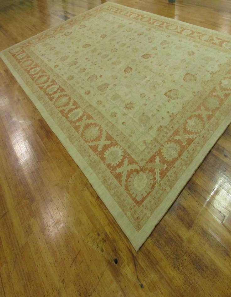 Detail image of  16' 6 x 22' 8  Hand Knotted Peshawar Ziegler Oriental Rug