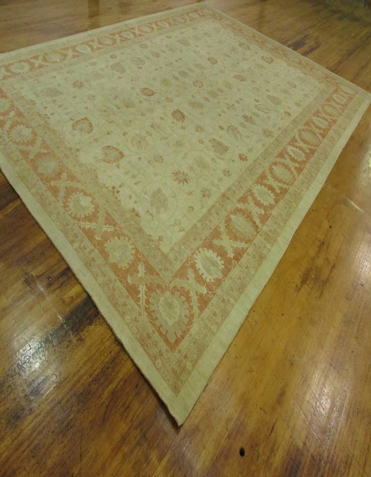 Detail image of  16' 6 x 22' 8  Hand Knotted Peshawar Ziegler Oriental Rug