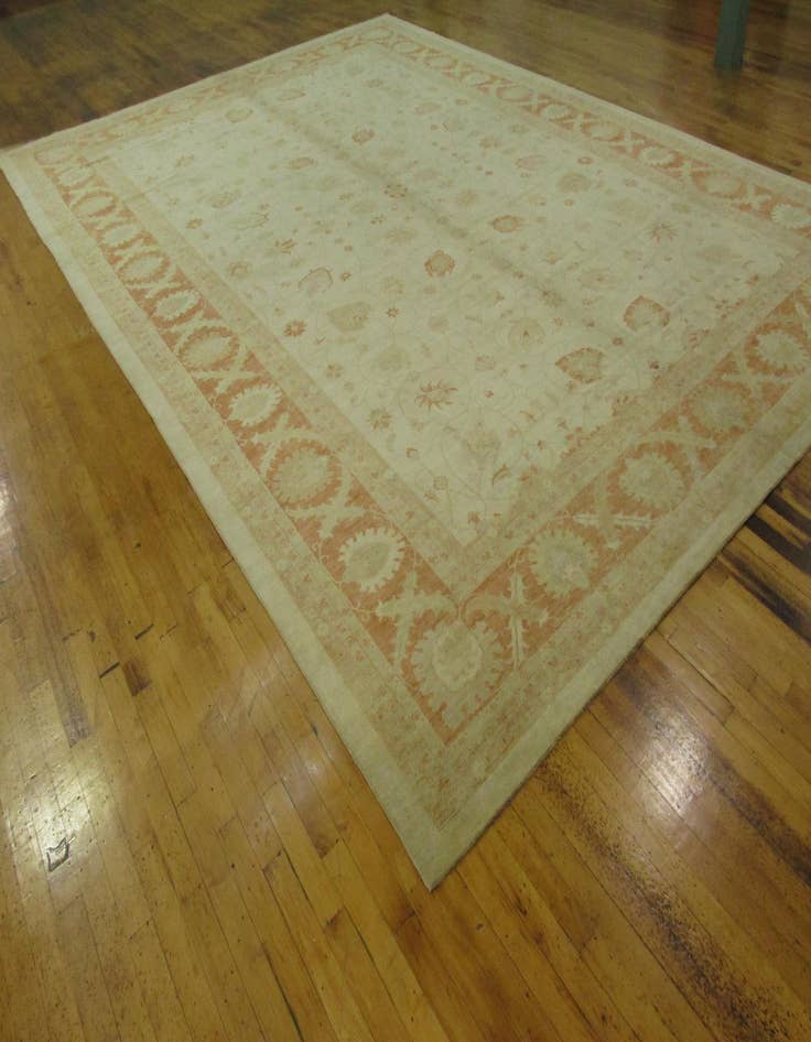 Detail image of  16' 6 x 22' 8  Hand Knotted Peshawar Ziegler Oriental Rug