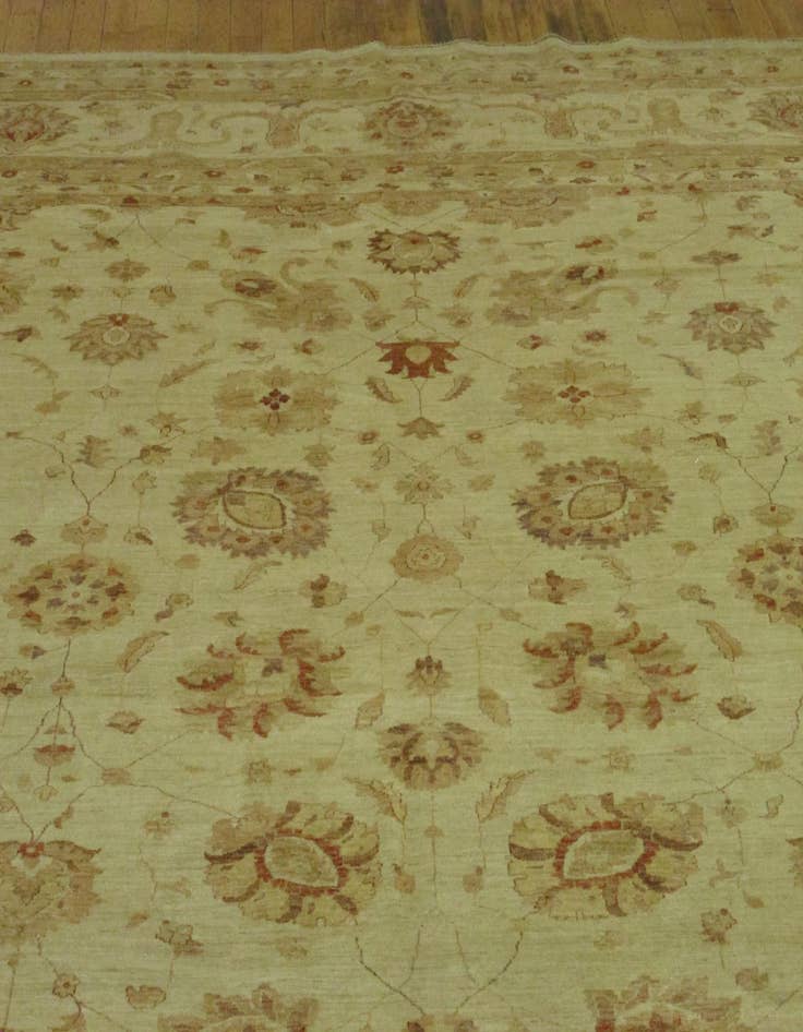 Detail image of  16' 11 x 25' 6  Hand Knotted Peshawar Ziegler Oriental Rug