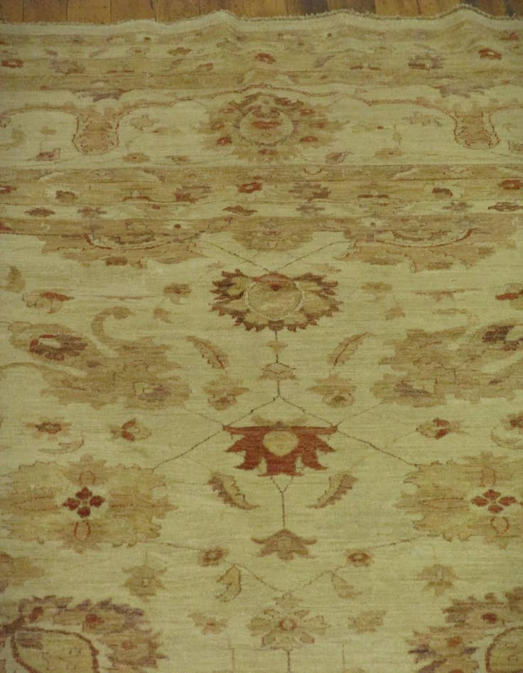 Detail image of  16' 11 x 25' 6  Hand Knotted Peshawar Ziegler Oriental Rug