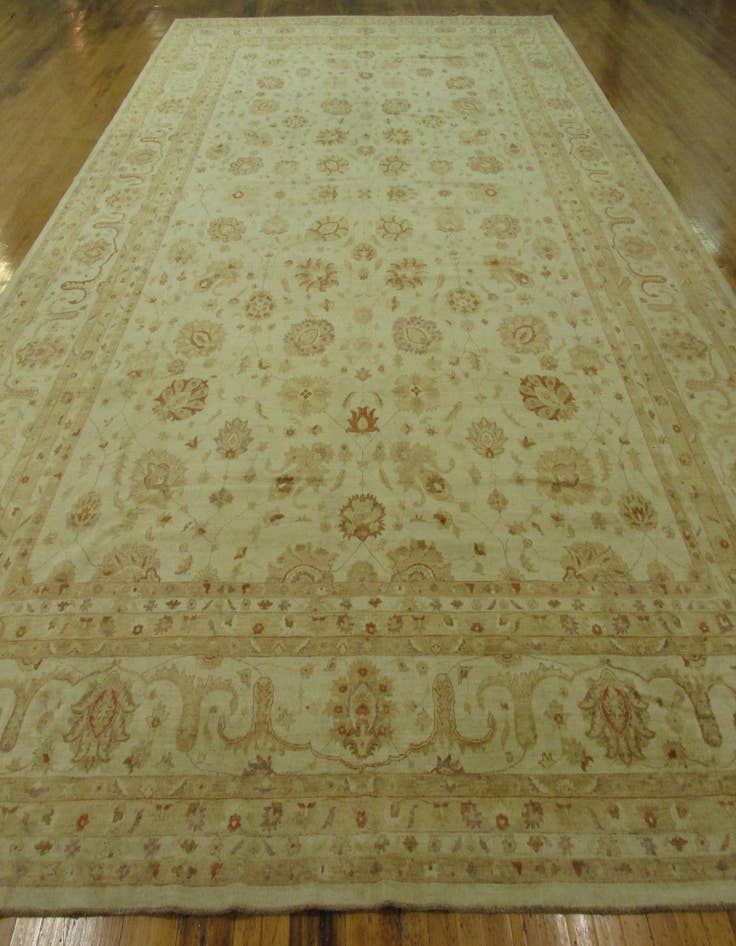 Detail image of  16' 11 x 25' 6  Hand Knotted Peshawar Ziegler Oriental Rug