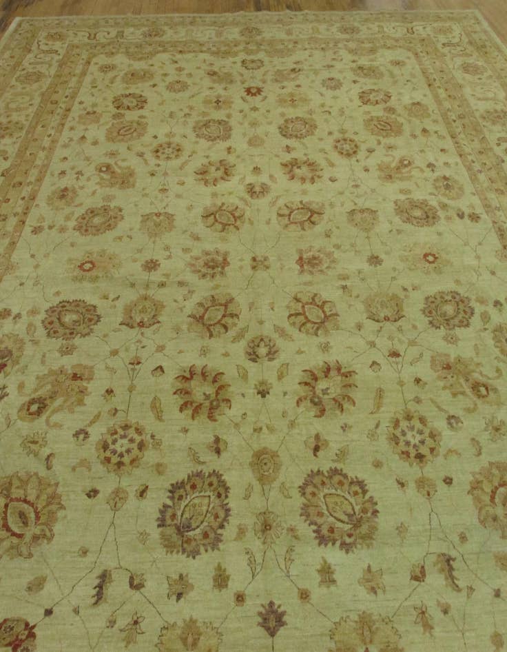 Detail image of  16' 11 x 25' 6  Hand Knotted Peshawar Ziegler Oriental Rug