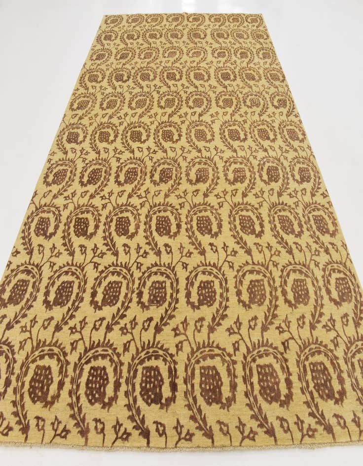 Detail image of  8' x 11' 2  Hand Knotted Peshawar Ziegler Rug